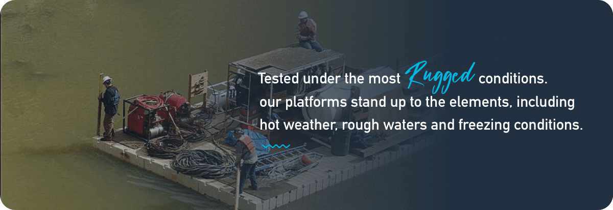 Floating work platforms tested