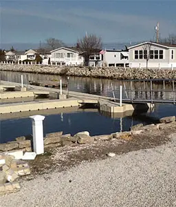 Residential Floating Dock in a community