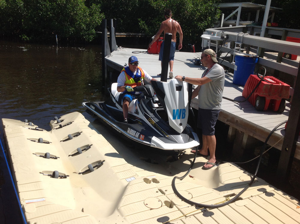 The proper way to load and unload a jet ski