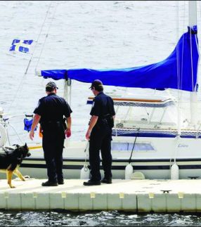 EZ Dock Law Enforcement Dog Inspection