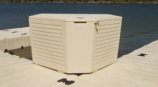Corner Storage Box For Docks With Compact Design - EZ Dock