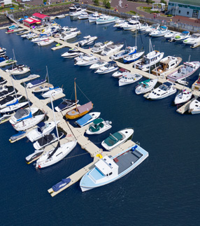 Marina view from above