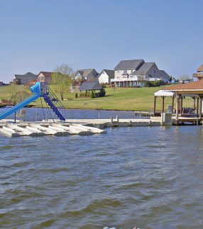 Park Floating Walkway Dock with Slide