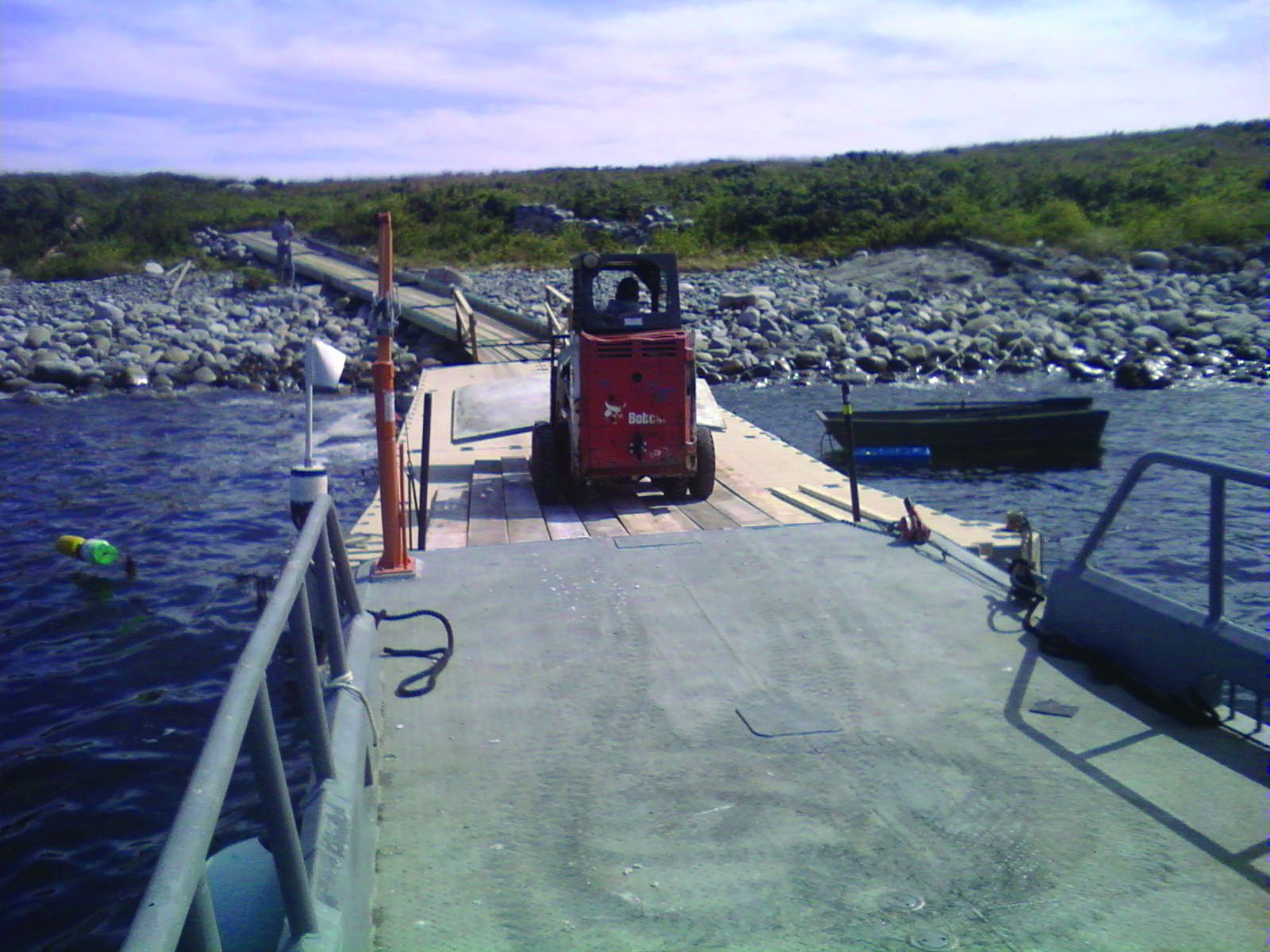 Plataformas de trabajo flotantes para la construcción en el agua