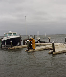 EZ Dock with Boat