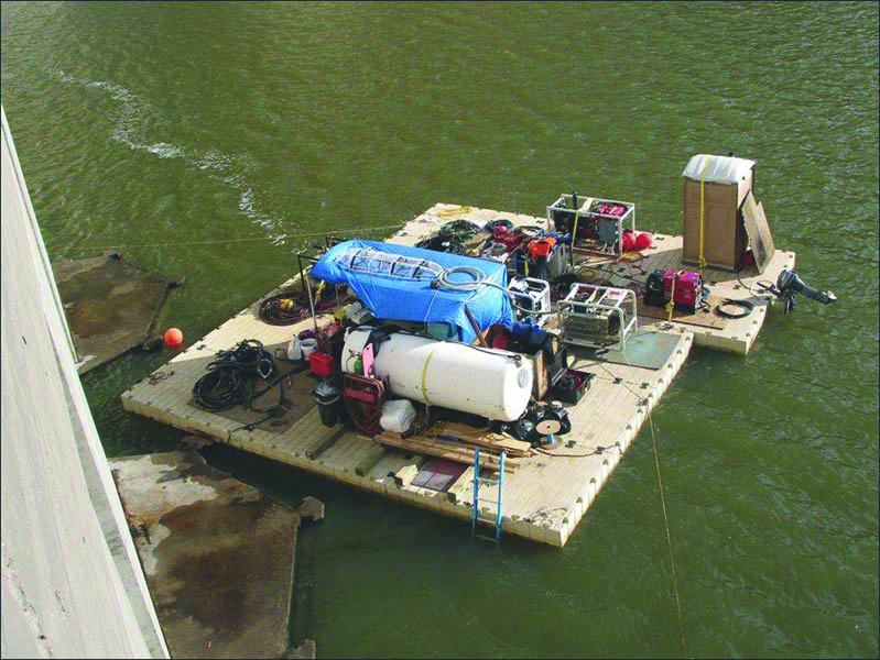 Barcazas de equipos y materiales de EZ Dock