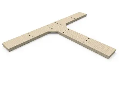 T-Shape Dock | 25' Long x 20' Wide | EZ Dock