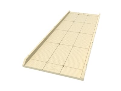 Polyethylene gangway for floating dock