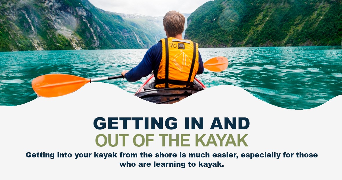 Getting in and out of the kayak