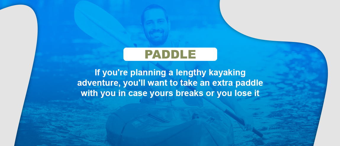 paddle for kayaking trip