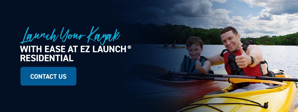 Contact EZ Dock to launch your kayak with ease.