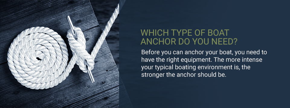Which type of boat anchor do you need?