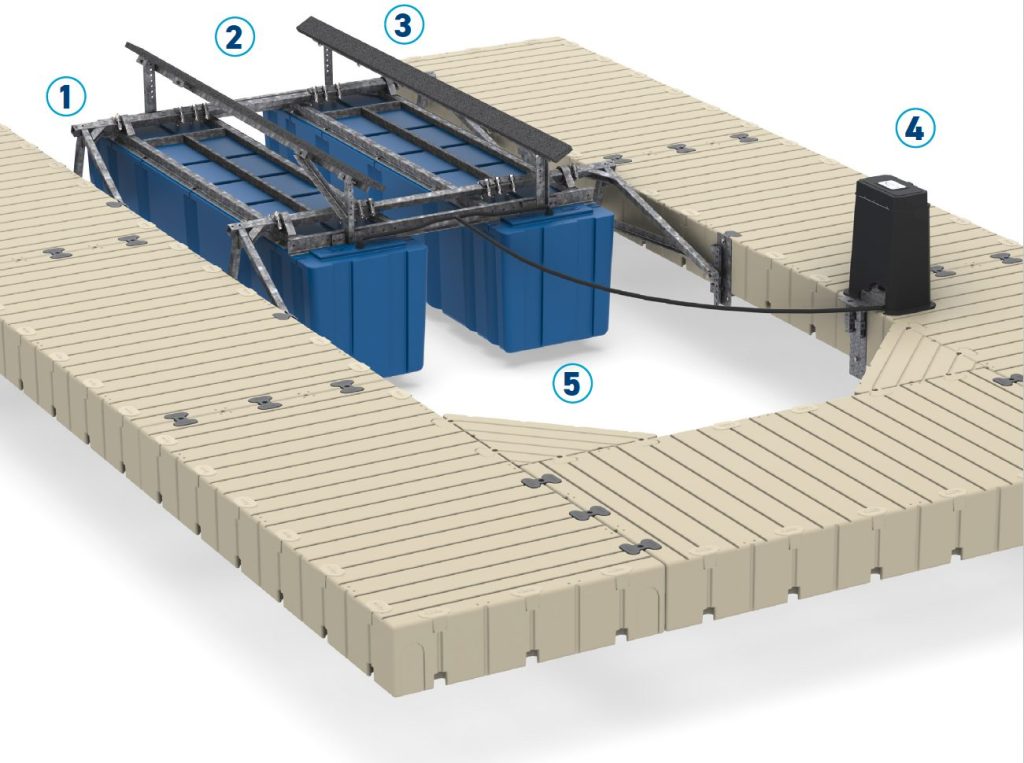 Customize an Aegis boat lift from EZ Dock