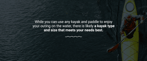 kayak type and size