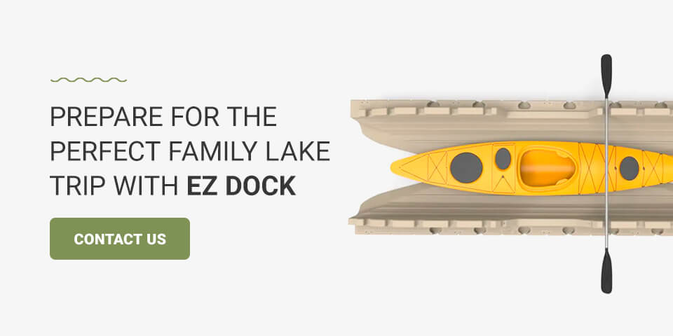 Prepare for the perfect family lake trip with EZ Dock