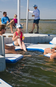 hexagon shaped inflatable dock