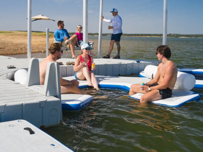 hexagon shaped inflatable dock