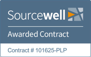 Sourcewell logo, awarded contract, contract number 101625-PLP