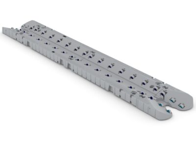 PWC Inline floating dock, dock configuration, grey